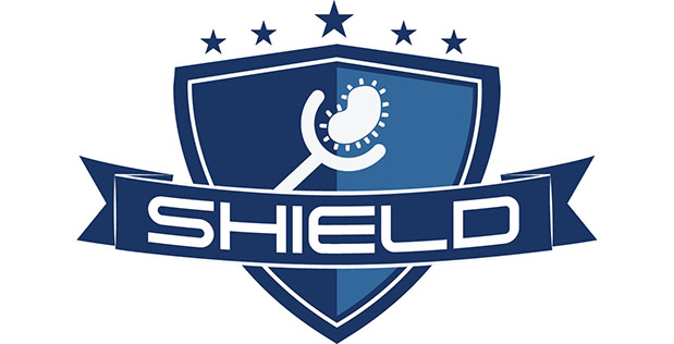 DARPA's Synthetic Hemo-technologIEs that Locate & Disinfect (SHIELD) program Logo