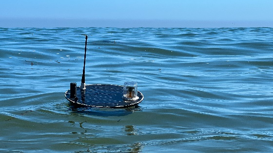 Hardware from the Ocean of Things program in water.