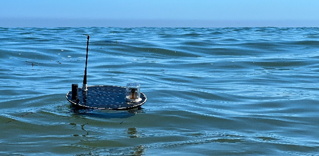 Hardware from the Ocean of Things program in water.