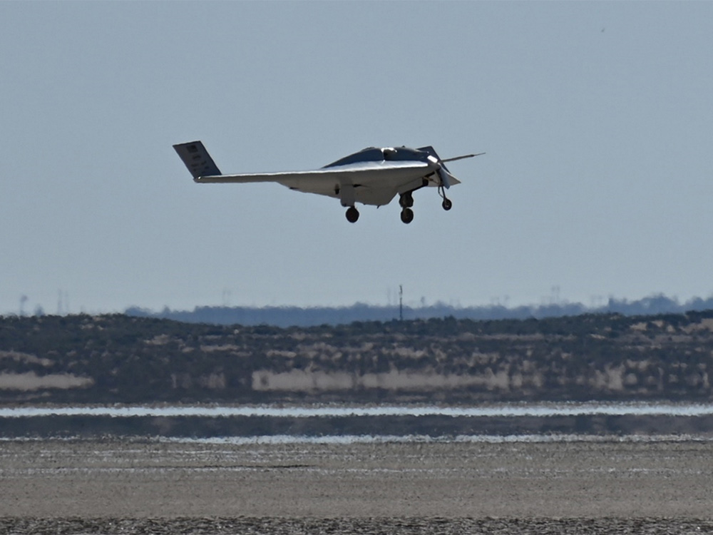 DARPA program SHEPARD XRQ-73 in flight.