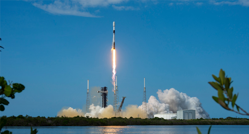 The Robotic Servicing of Geosynchronous Satellite (RSGS) payload on board SpaceLogistic’s Mission Robotic Vehicle launches from the U.S. Space Force Station in Cape Canaveral, Fla., on July 21, 2026.